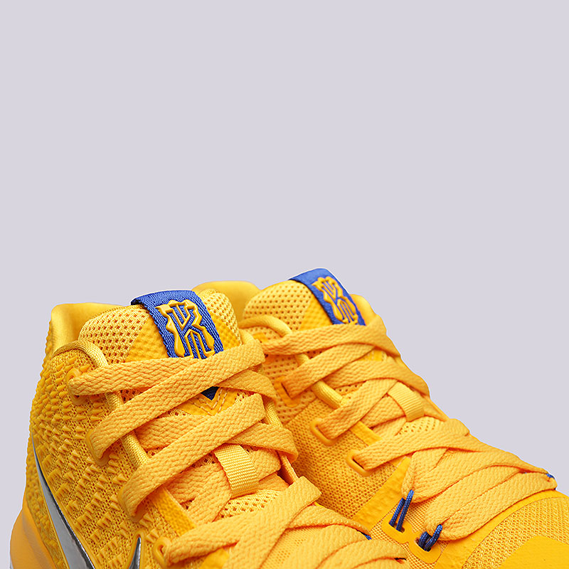 детские желтые баскетбольные кроссовки  Nike Kyrie 3 (GS) 859466-791 - цена, описание, фото 6