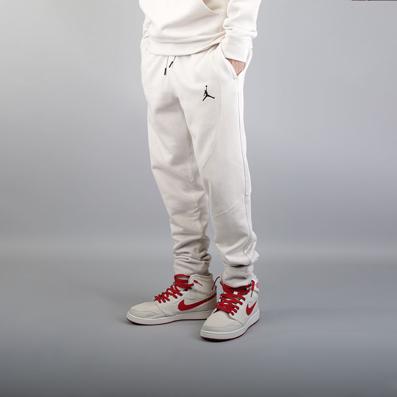 мужские бежевые брюки Jordan Wings Fleece Pant 860198-102 - цена, описание, фото 2
