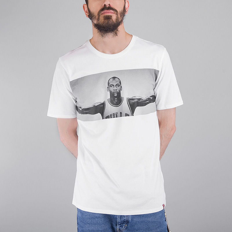 мужская белая футболка Jordan SPORTSWEAR WINGS 862431-100 - цена, описание, фото 1