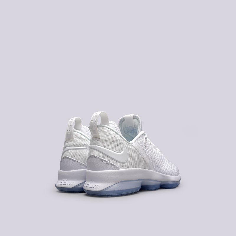 мужские белые баскетбольные кроссовки Nike Lebron XIV Low 878636-101 - цена, описание, фото 3