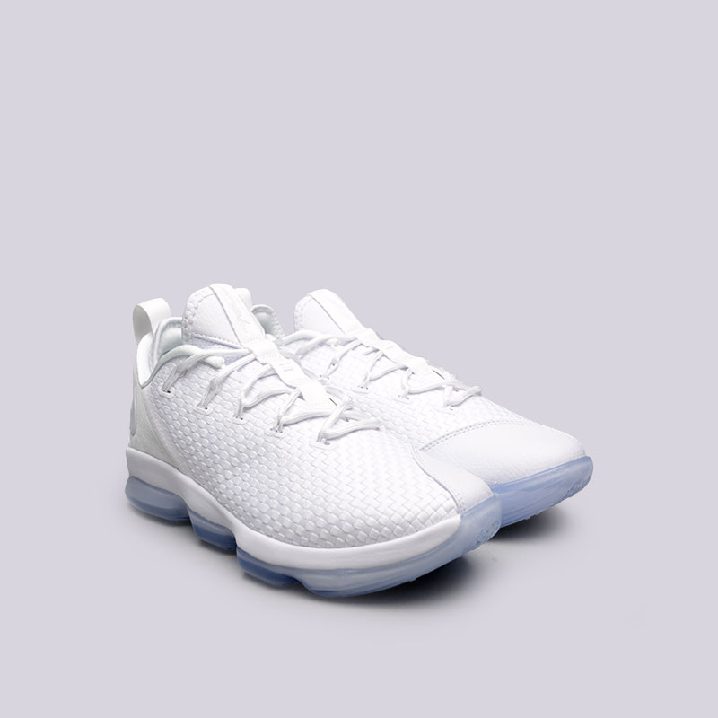 мужские белые баскетбольные кроссовки Nike Lebron XIV Low 878636-101 - цена, описание, фото 4