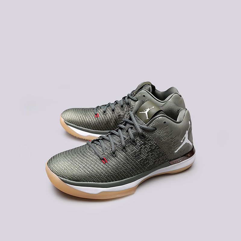 мужские оливковые баскетбольные кроссовки Jordan XXXI Low 897564-051 - цена, описание, фото 5