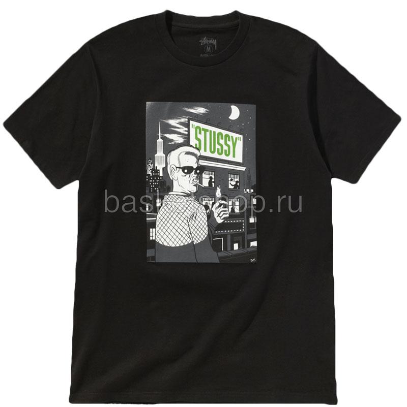 Stussy Футболка (900063-blk/d grey)  - цена, описание, фото 1