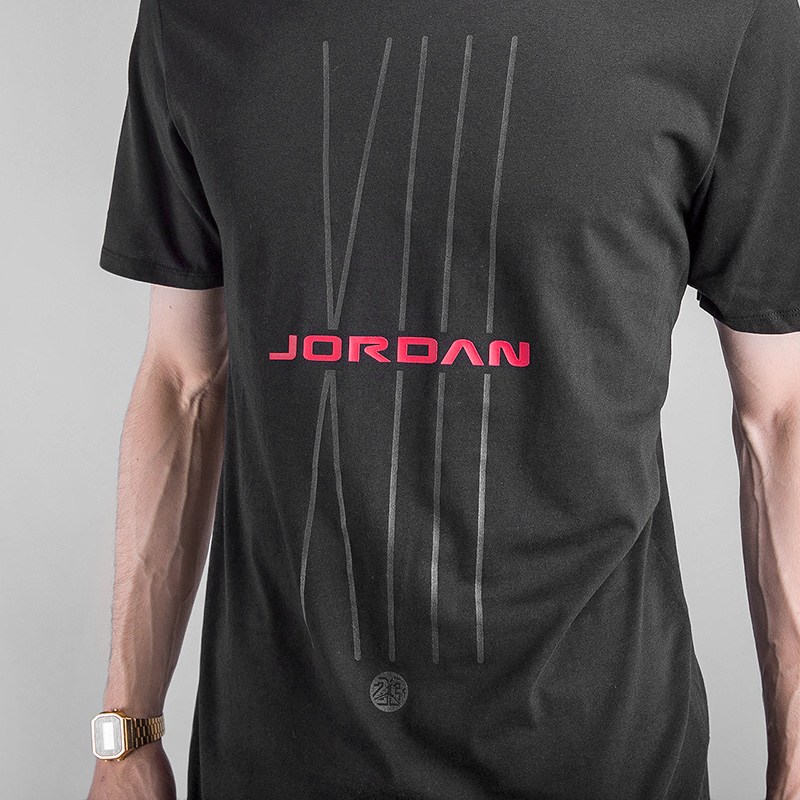 мужская черная футболка Jordan SPORTSWEAR AJ 13 CNXN 908422-010 - цена, описание, фото 3