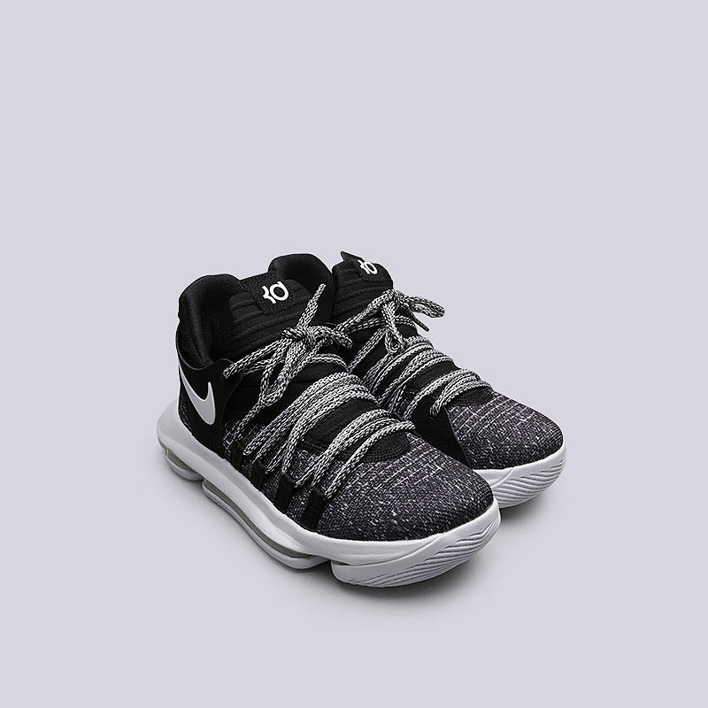 женские черные баскетбольные кроссовки Nike Zoom KD10 (GS) 918365-001 - цена, описание, фото 4