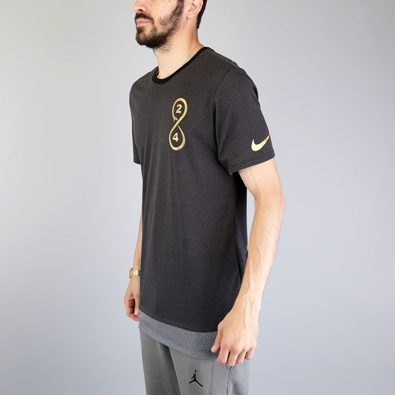 мужская черная футболка Nike M JSW Tee Modern 2 921545-060 - цена, описание, фото 3