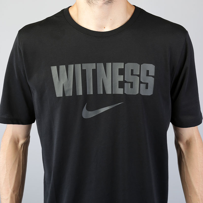 мужская черная футболка Nike Lebron Dry Tee Witness 932447-010 - цена, описание, фото 2