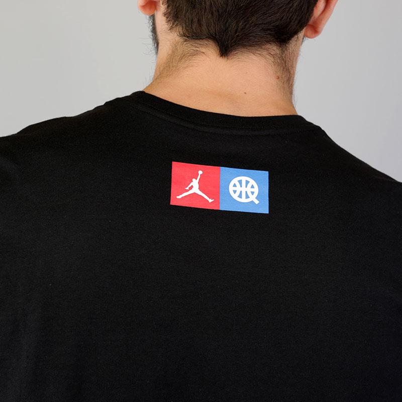 мужская черная футболка Jordan Quai 54 Tee Logo AH3988-010 - цена, описание, фото 5