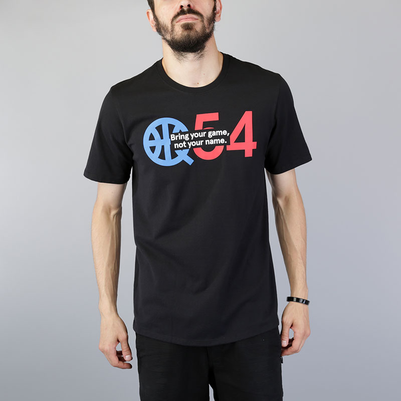 мужская черная футболка Jordan Quai 54 Tee Logo AH3988-010 - цена, описание, фото 1