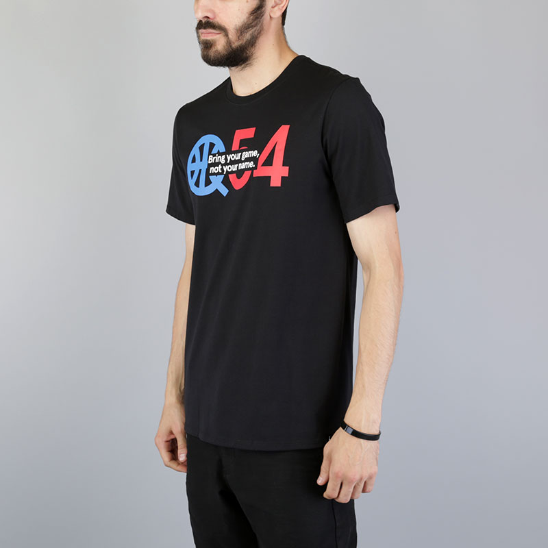 мужская черная футболка Jordan Quai 54 Tee Logo AH3988-010 - цена, описание, фото 2