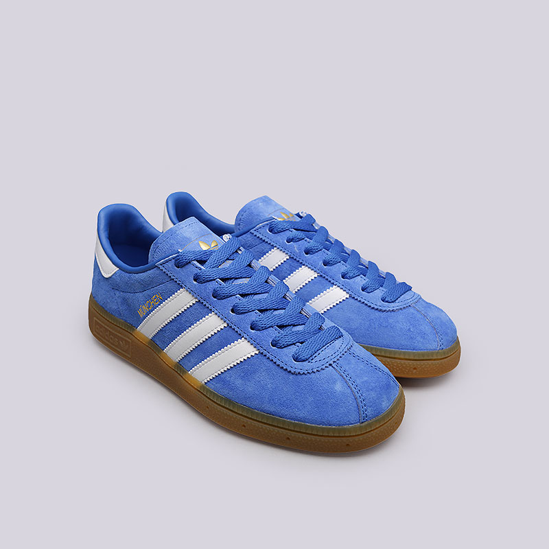  синие кроссовки adidas Munchen BB2777 - цена, описание, фото 4
