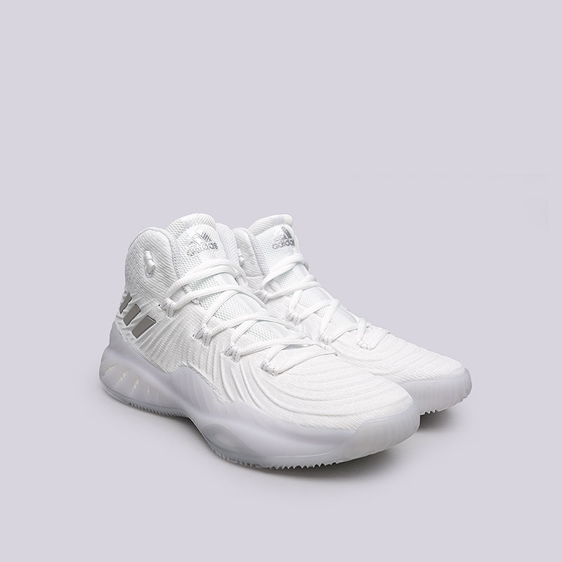 мужские белые баскетбольные кроссовки adidas Crazy Explosive 2017 BY3766 - цена, описание, фото 4