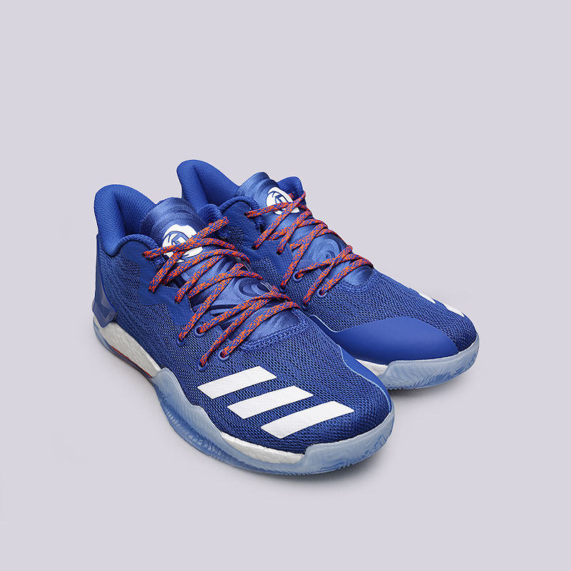 мужские синие баскетбольные кроссовки  adidas D Rose 7 Low BY4499 - цена, описание, фото 4