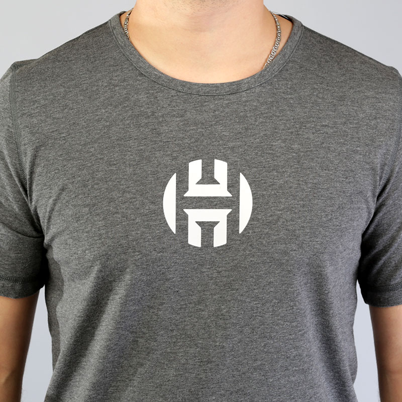 мужская серая футболка adidas HRDN Logo Tee CE7737 - цена, описание, фото 4