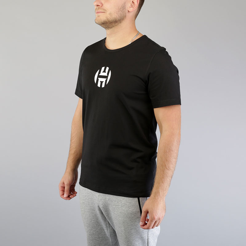 мужская черная футболка adidas HRDN Logo Tee CE9366 - цена, описание, фото 2