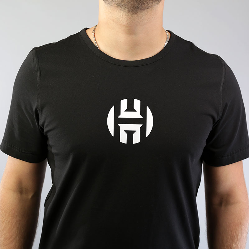 мужская черная футболка adidas HRDN Logo Tee CE9366 - цена, описание, фото 4