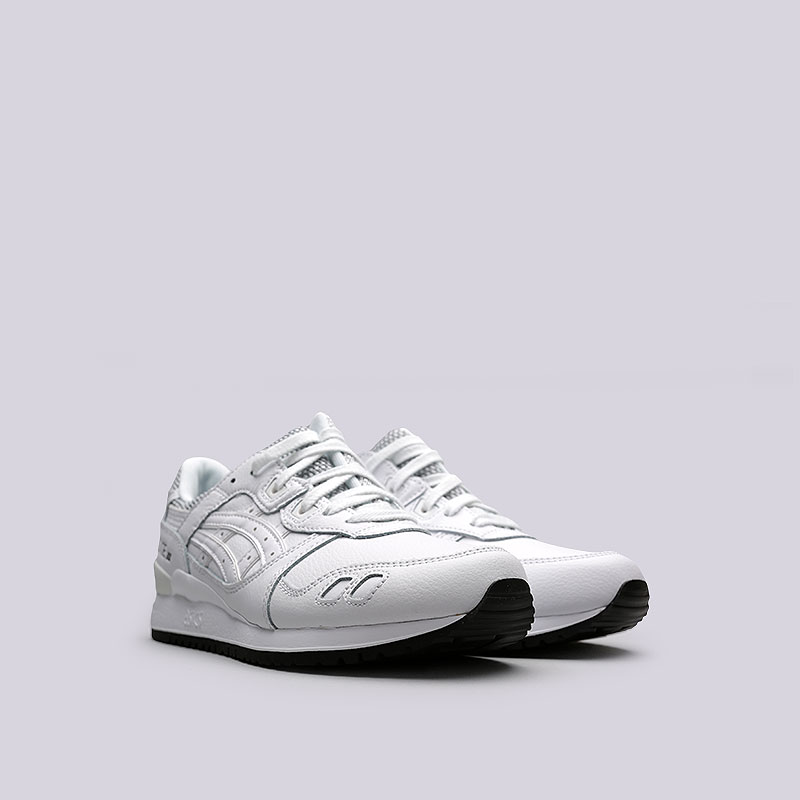 мужские белые кроссовки ASICS Gel-Lyte III HL701-0101 - цена, описание, фото 4
