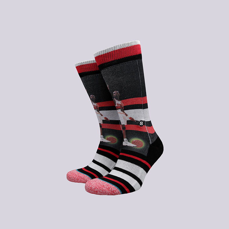 мужские черные носки Stance Dikembe Mutombo - Trading Card M3150DIT - цена, описание, фото 1