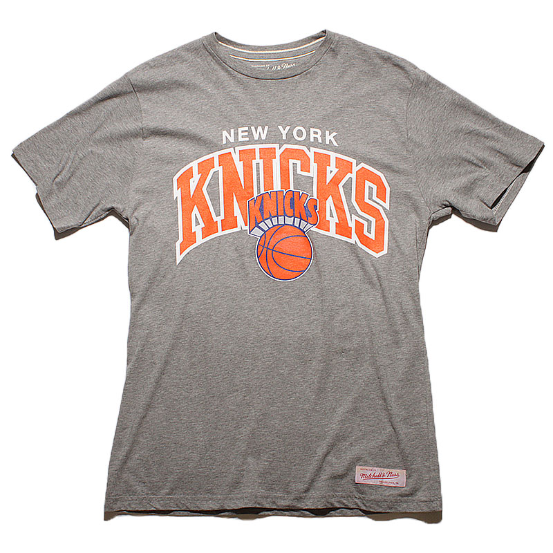 Mitchell and ness Футболка Ny Knicks (Ny Knicks-grey/heat)  - цена, описание, фото 1