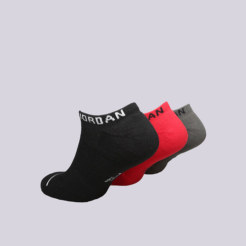 мужские красные носки Jordan Jumpman No Show 3 Pack Socks SX5546-019 - цена, описание, фото 2