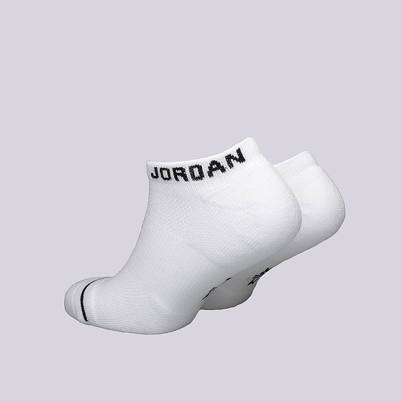 мужские белые носки Jordan Jumpman No-Show Socks (3 Pairs) SX5546-100 - цена, описание, фото 2