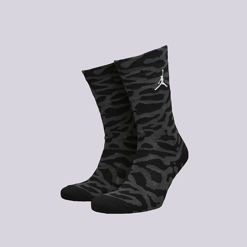 мужские черные носки Jordan Elephant Print Crew SX5857-010 - цена, описание, фото 1