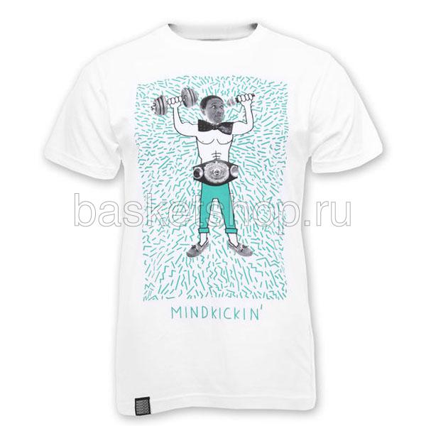 

Футболка Mind Kickin, Белый;черный;зеленый