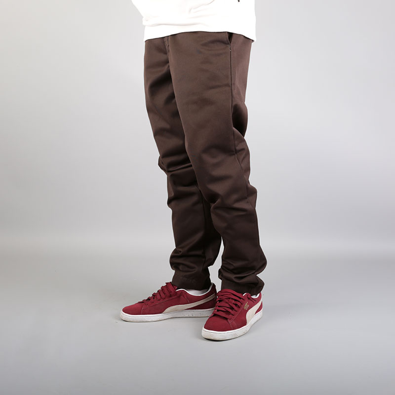 мужские коричневые брюки Carhartt WIP Master Pant i020074-tobacco - цена, описание, фото 2