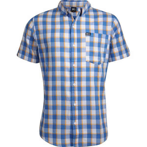 

Рубашка NY check short sleeve shirt, Голубой