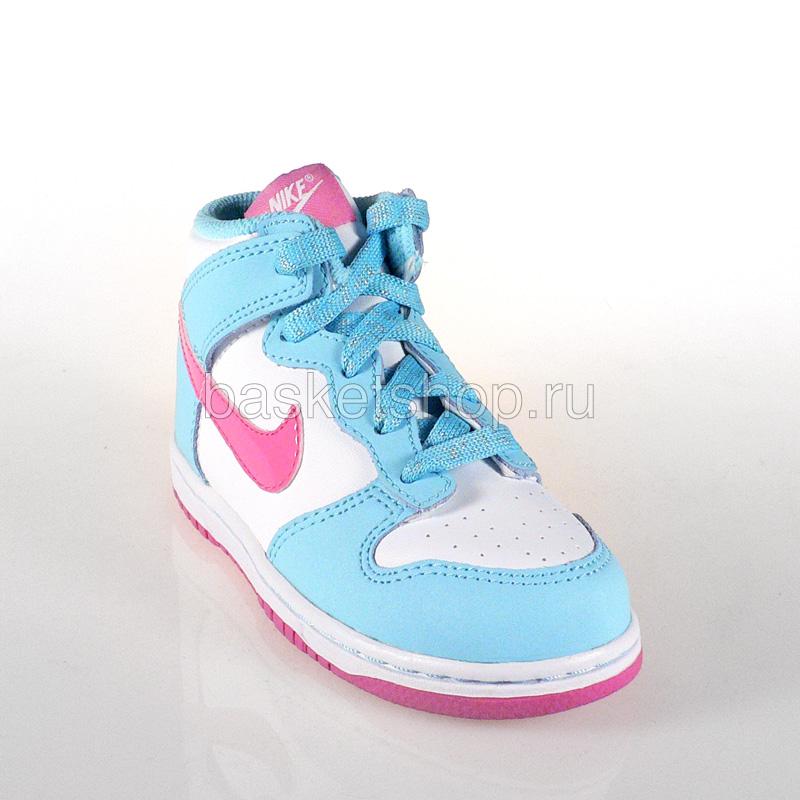 Nike Dunk high (td) (380648-103)  - цена, описание, фото 1