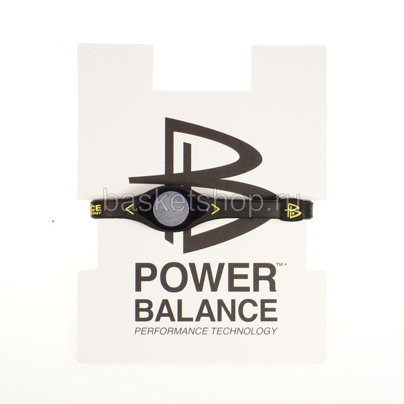 Power balance Браслет Power balance (sil-blk/yell)  - цена, описание, фото 1