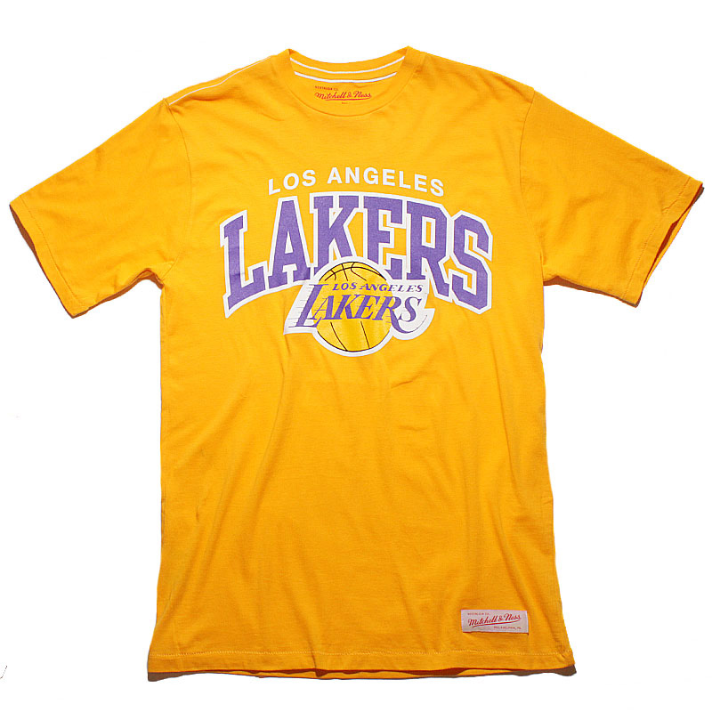 Mitchell and ness Футболка La Lakers (La Lakers-lt.gold)  - цена, описание, фото 1