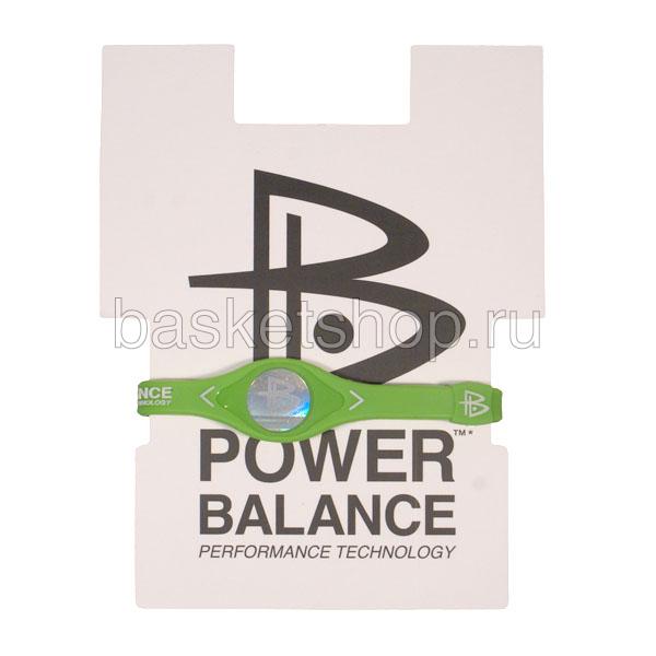 Power balance Браслет Power balance (sil-lim/wht)  - цена, описание, фото 1
