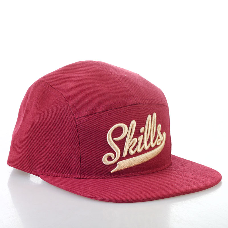 Skills Кепка (5-panel-burgundy)  - цена, описание, фото 1
