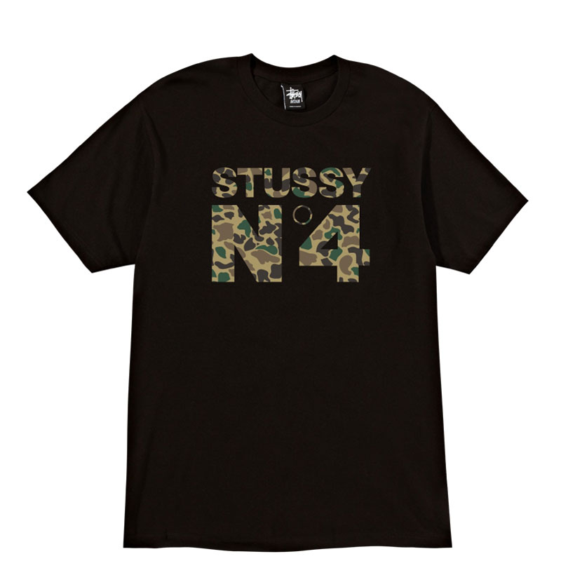 Stussy Футболка Camo no 4 (1902811-black/camo)  - цена, описание, фото 1