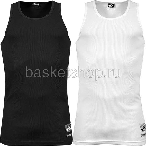 

Майка double impact wifebeater, Белый;черный